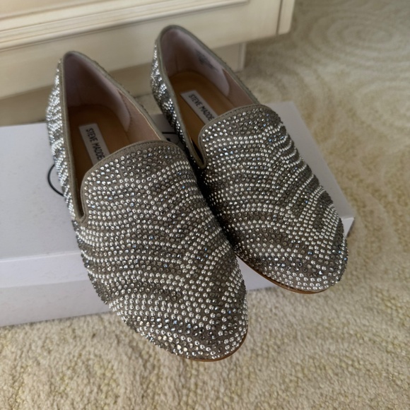 Sparkly Smoker Pewter Mules - Picture 3 of 7